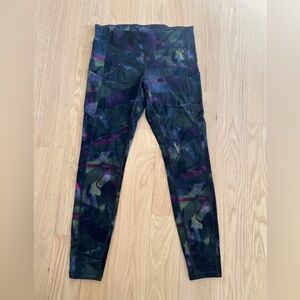 lululemon athletica Kids Patterned Leggings - Black and Purple